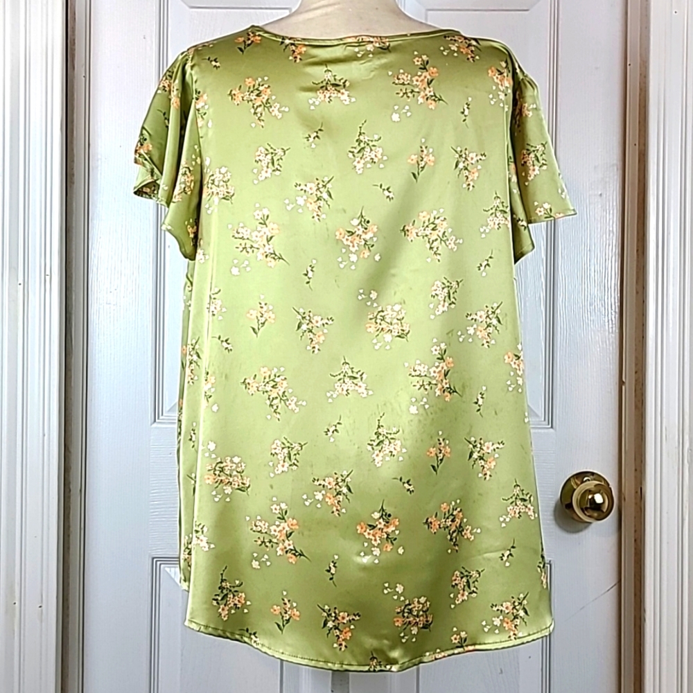 Perch Satin Floral Blouse - Picture 5 of 11